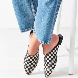 Urban Outfitters Checkerboard Mules